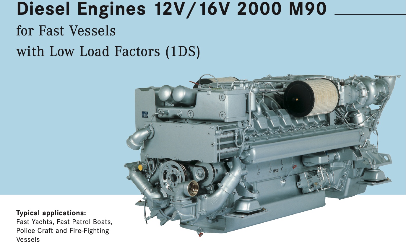 Дизельный двигатель MTU 16V 2000 M90